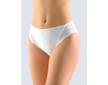 GINA dámské kalhotky klasické s úzkým bokem, úzký bok, šité, s krajkou, jednobarevné Delicate 10216P  - bílá  42/44 - Bílá