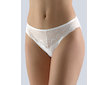GINA dámské kalhotky klasické s úzkým bokem, úzký bok, šité, s krajkou, jednobarevné Sensuality 10192P  - bílá  42/44 - Bílá