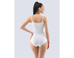 GINA dámské kalhotky klasické, širší bok, bezešvé, jednobarevné Bamboo Cotton 00051P  - bílá  L/XL