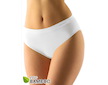GINA dámské kalhotky klasické, širší bok, bezešvé, jednobarevné Eco Bamboo 00038P  - bílá  S/M - Bílá