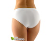 GINA dámské kalhotky klasické, širší bok, bezešvé, jednobarevné Eco Bamboo 00038P  - bílá  S/M