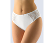 GINA dámské kalhotky klasické, širší bok, šité, s krajkou, jednobarevné  10152P  - bílá  38/40 - Bílá