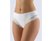 GINA dámské kalhotky klasické, širší bok, šité, s krajkou, jednobarevné La Femme 2 10203P  - bílá  42/44 - Bílá