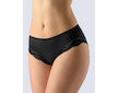 GINA dámské kalhotky klasické, širší bok, šité, s krajkou, jednobarevné La Femme 2 10203P  - černá  38/40 - černá