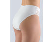 GINA dámské kalhotky klasické, širší bok, šité, s krajkou, jednobarevné Sensuality 10219P  - bílá  38/40