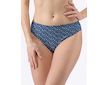 GINA dámské kalhotky klasické, širší bok, šité, s potiskem  10289P  - tm. modrá bílá 46/48 - tm. modrá bílá