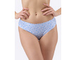 GINA dámské kalhotky klasické, širší bok, šité, s potiskem  10290P  - sv. modrá bílá 50/52