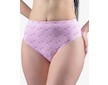 GINA dámské kalhotky klasické v nadměrných velikostech, nadměrné, šité, s potiskem  11084P  - cukrová violet 62/64 - cukrová violet