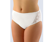 GINA dámské kalhotky klasické ve větších velikostech, větší velikosti, šité, s krajkou, jednobarevné  11055P  - bílá  42/44