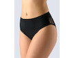 GINA dámské kalhotky klasické vyšší bok, širší bok, šité, s krajkou, jednobarevné La Femme 2 10205P  - černá  38/40