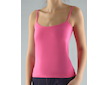 GINA dámské košilka, úzká ramínka, bezešvé, jednobarevné MicroBavlna 08004P  - pink  S/M - pink