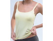 GINA dámské košilka, úzká ramínka, šité, jednobarevné Charmed II 18029P  - žlutobílá  42/44