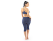 GINA dámské legíny 3/4 délka, 3/4 kalhoty, bezešvé, klasické Eco Bamboo 95032P  - lékořice  L/XL