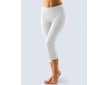 GINA dámské legíny 7/8 délka, 7/8 kalhoty, šité, klasické, jednobarevné  95004P  - bílá  L - Bílá