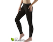 GINA dámské legíny dlouhé, bezešvé, klasické Eco Bamboo 95031P  - černá  S/M