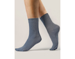 GINA dámské ponožky klasické, bezešvé, jednobarevné Bambusové ponožky 82000P  - tm. šedá  41/44 - tm. šedá