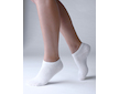 GINA dámské ponožky kotníčkové, bezešvé, jednobarevné Bambusové ponožky 82005P  - bílá  38/41
