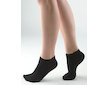 GINA dámské ponožky kotníčkové, bezešvé, jednobarevné Bambusové ponožky 82005P  - černá  35/38 - černá