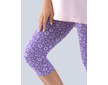 GINA dámské pyžamo 3/4 dámské, 3/4 kalhoty, šité, s potiskem Pyžama 2020 19104P  - fruktóza tm. fialová S