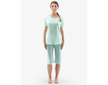 GINA dámské pyžamo ¾ dámské, 3/4 kalhoty, šité, s potiskem Pyžama 2022 19140P  - aqua akvamarín M - aqua akvamarín