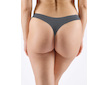 GINA dámské tanga boková, úzký bok, bezešvé, bokové, jednobarevné Eco Bamboo 05013P  - tm. šedá  L/XL - tm. šedá