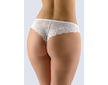 GINA dámské tanga boková, úzký bok, šité, bokové, s krajkou, jednobarevné La Femme 2 15007P  - bílá  34/36