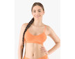 GINA dámské top podprsenkový s úzkými ramínky, úzká ramínka, bezešvé, jednobarevné Bamboo PureLine 07010P  - tm. lososová  L/XL - tm. lososová