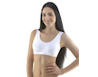 GINA dámské top podprsenkový se širokými ramínky, bez kostice, bezešvé, jednobarevné Eco Bamboo 07016P  - bílá  XL/XXL