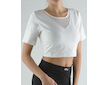 GINA dámské top tričko, krátký rukáv, šité, jednobarevné  97011P  - bílá  L - Bílá