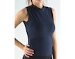 GINA dámské tričko bez rukávů, skampolo, šité, jednobarevné  98016P  - lékořice  S