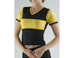 GINA dámské tričko s krátkým rukávem, krátký rukáv, šité  98014P  - černá citronová S - černá citronová