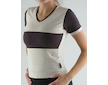 GINA dámské tričko s krátkým rukávem, krátký rukáv, šité  98014P  - písková melta S - písková melta