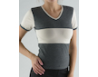 GINA dámské tričko s krátkým rukávem, krátký rukáv, šité  98014P  - tm. šedá písková M - tm. šedá písková