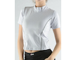 GINA dámské tričko s krátkým rukávem, krátký rukáv, šité  98019P  - šedobílá tm.popel S