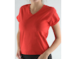 GINA dámské tričko s krátkým rukávem, krátký rukáv, šité, jednobarevné  98022P  - třešňová  M - třešňová