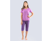 GINA dětské pyžamo 3/4 dívčí, 3/4 kalhoty, šité, s potiskem Pyžama 2021 29004P  - ametyst hypermangan 152/158 - ametyst hypermangan