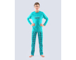 GINA dětské pyžamo dlouhé chlapecké, šité, s potiskem Pyžama 2021 69001P  - šalvěj lahvová 140/146 - šalvěj lahvová