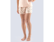GINA dětské šortky pyžamové dívčí, krátké, šité, klasické, s potiskem  29706P  - pleťová černá 140/146 - pleťová černá