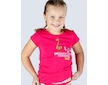GINA dětské tričko s krátkým rukávem dívčí, krátký rukáv, šité, s potiskem Disco VI 28003P  - bordo  134/140 - bordo