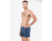 GINA pánské boxerky delší nohavička, šité, s potiskem  74172P  - tm.popel sv. šedá 50/52