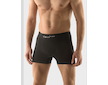 GINA pánské boxerky s delší nohavičkou, delší nohavička, bezešvé, jednobarevné Bamboo PureLine 54004P  - černá  L/XL - černá
