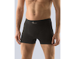 GINA pánské boxerky s delší nohavičkou, delší nohavička, bezešvé, jednobarevné Bamboo Soft 54006P  - černá  M/L - černá