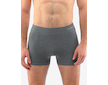 GINA pánské boxerky delší nohavička, bezešvé, jednobarevné Eco Bamboo 54005P  - šedá bílá M/L - šedá bílá
