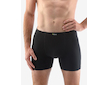GINA pánské boxerky s delší nohavičkou, delší nohavička, šité, jednobarevné Eco Bamboo 74159P  - černá  58/60 - černá
