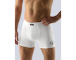GINA pánské boxerky delší nohavička, šité, s potiskem Bamboo Classic 74041P  - bílá  50/52 - Bílá