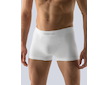 GINA pánské boxerky kratší nohavička, bezešvé, jednobarevné MicroBavlna 53000P  - bílá  L/XL