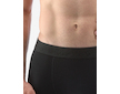 GINA pánské boxerky kratší nohavička, šité, jednobarevné Eco Bamboo 73126P  - černá  50/52