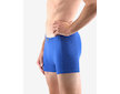 GINA pánské boxerky kratší nohavička, šité, s potiskem  73117P  - modrá lékořice 58/60 - modrá lékořice