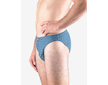 GINA pánské slipy s úzkým bokem, úzký bok, šité, s potiskem  70069P  - petrolejová sv. šedá 58/60 - petrolejová sv. šedá