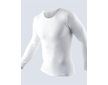 GINA pánské tričko s dlouhým rukávem, dlouhý rukáv, bezešvé, jednobarevné Bamboo PureLine 58004P  - bílá  L/XL
